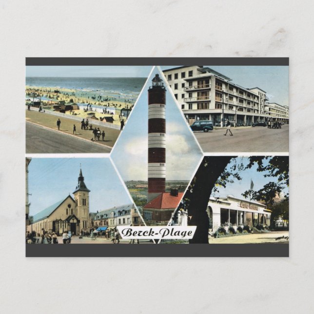 Berck Plage, "Nord-Pas de Calais" Postcard (Front)