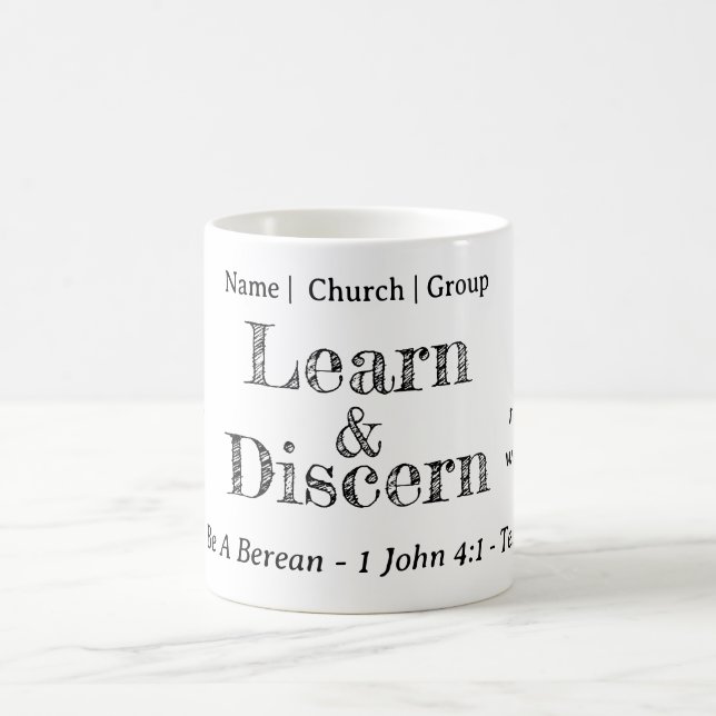 Berean Search Scripture Personalised Coffee Mug (Center)