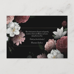 Bereavement Floral Thank You Card