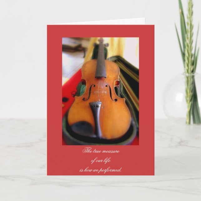 Bereavement or Condolence Card (Front)