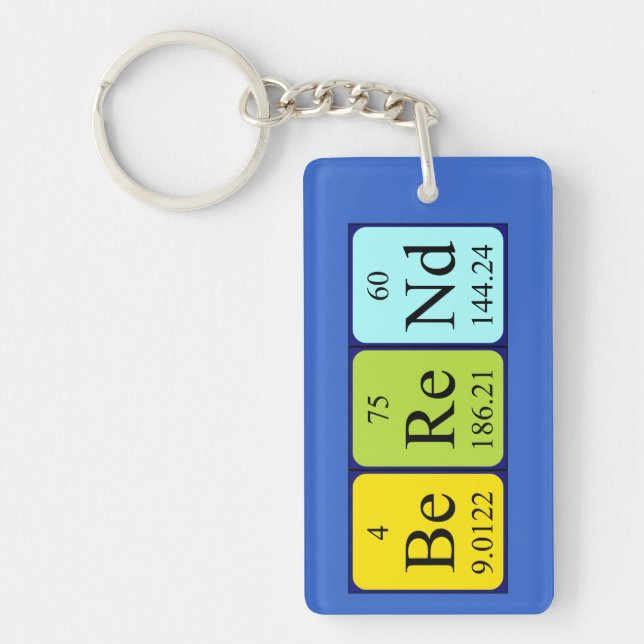 Berend periodic table name keyring (Front)