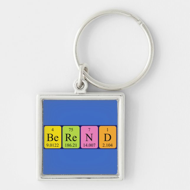 Berend periodic table name keyring (Front)