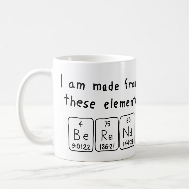 Berend periodic table name mug (Left)