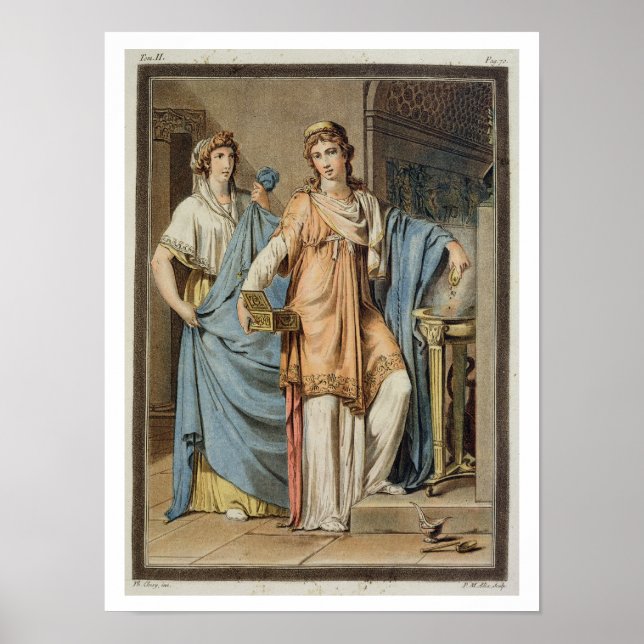 Berenice, costume for 'Berenice' by Jean Racine, f Poster (Front)