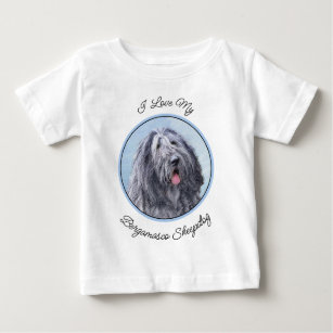 Bergamasco Sheepdog Painting - Cute Original Dog A Baby T-Shirt