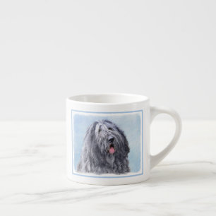 Bergamasco Sheepdog Painting - Cute Original Dog A Espresso Cup