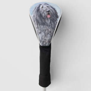 Bergamasco Sheepdog Painting - Cute Original Dog A Golf Head Cover