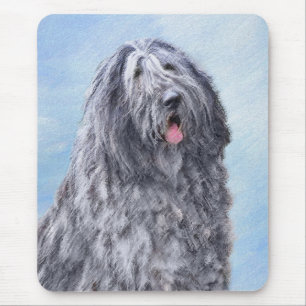 Bergamasco Sheepdog Painting - Cute Original Dog A Mouse Pad