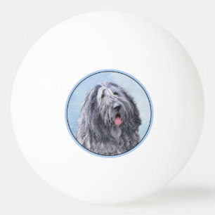 Bergamasco Sheepdog Painting - Cute Original Dog A Ping Pong Ball