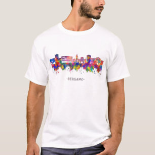 Bergamo Italy Skyline T-Shirt