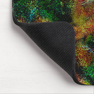Bergamot skin texture in strong orange and green   mouse pad
