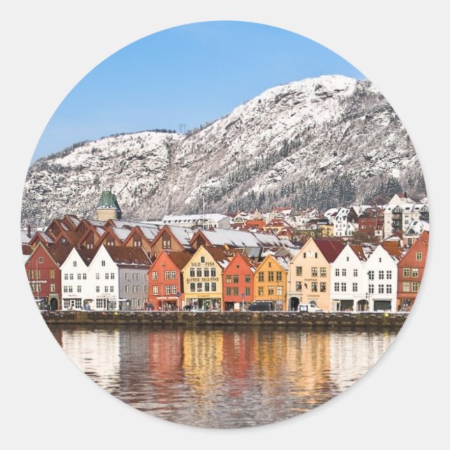 Bergen Classic Round Sticker (Front)