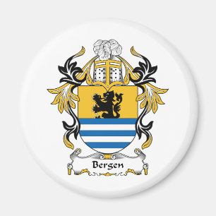 Bergen Family Crest Magnet