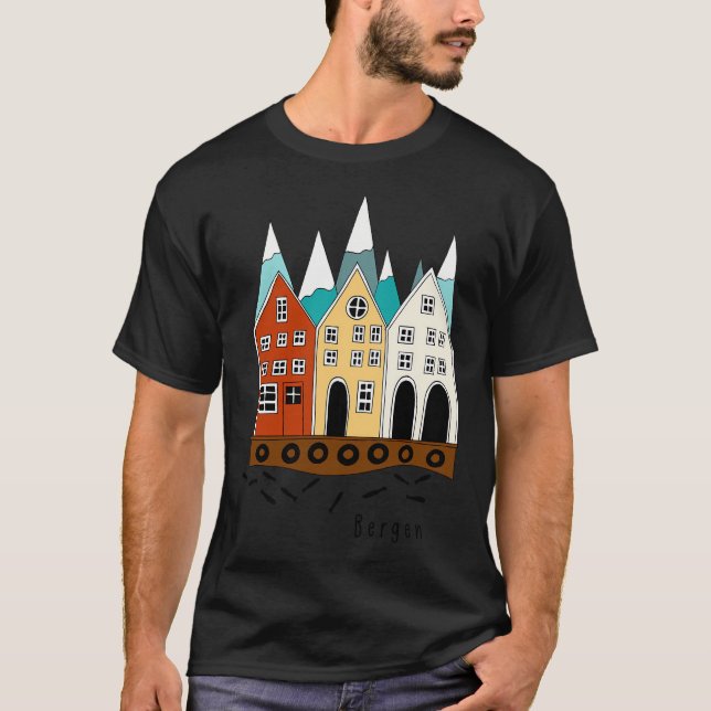 Bergen I Souvenir from Norway T-Shirt (Front)
