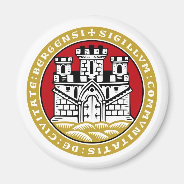 Bergen komm, Norway Magnet (Front)