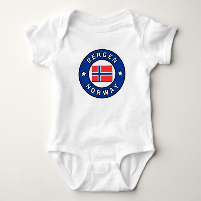 Bergen Norway Baby Bodysuit (Front)