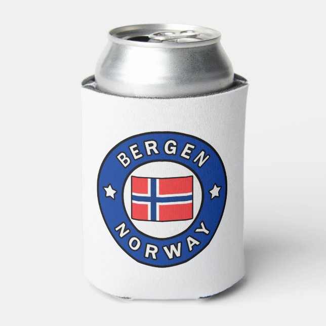 Bergen Norway Can Cooler (Can Front)