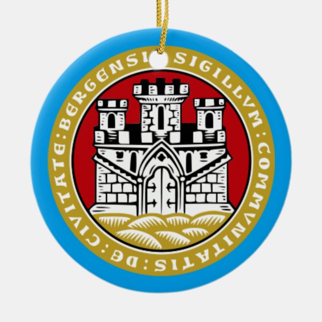 Bergen Norway* Christmas Ornament (Front)