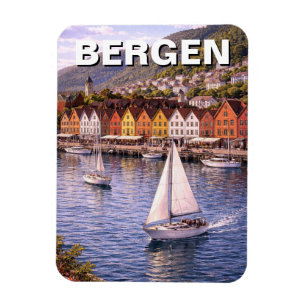 Bergen Norway Travel Magnet