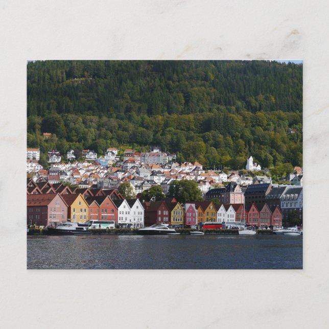 Bergen Waterfront, Norway Postcard (Front)