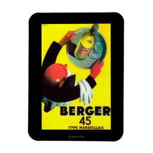 Berger 45 Vintage PosterEurope Magnet