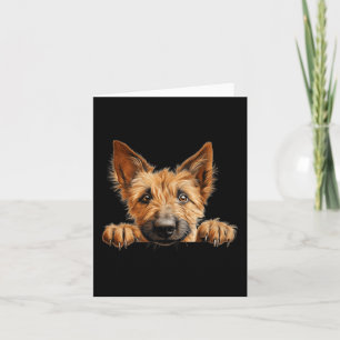 Berger card Dog Mum Dad Peeking Puppy