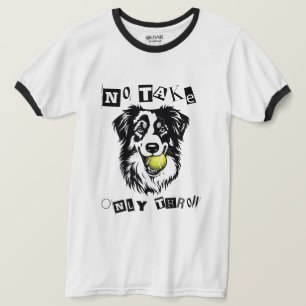 Berger Dog With Tennis Ball – Minimalist Dog Art T-Shirt