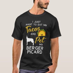 Berger Picard Dog Tacos  Owner Christmas Birthday T-Shirt