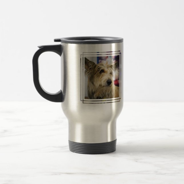 Berger Picard Dog Travel Mug (Left)