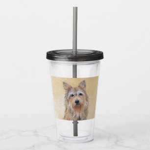 Berger Picard Painting - Cute Original Dog Art Acrylic Tumbler
