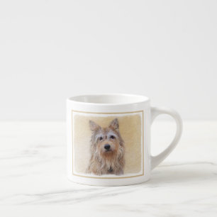 Berger Picard Painting - Cute Original Dog Art Espresso Cup