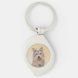 Berger Picard Painting - Cute Original Dog Art Key Ring