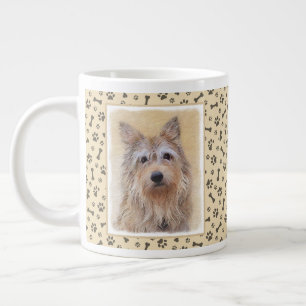 Berger Picard Painting - Cute Original Dog Art Large Coffee Mug