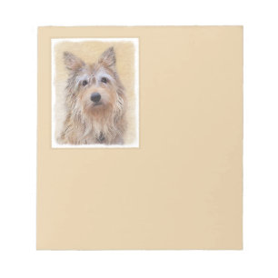 Berger Picard Painting - Cute Original Dog Art Notepad