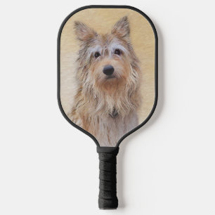 Berger Picard Painting - Cute Original Dog Art Pickleball Paddle
