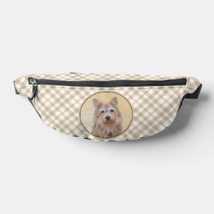 Berger Picard Shepherd Dark Fawn Painting Dog Art Bum Bags