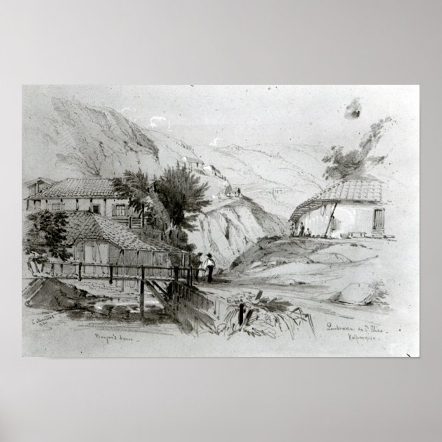 Berger's House, Valparaiso, 1834 Poster (Front)
