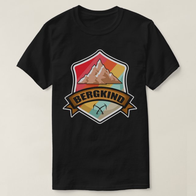 Bergkind Climbers Hikers Interesting T-Shirt (Design Front)