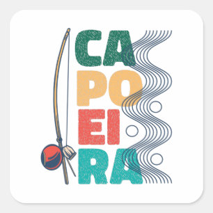 BERIMBAU CAPOEIRA SQUARE STICKER