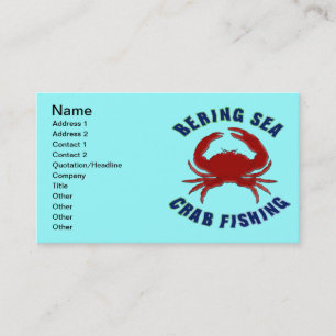 Bering Sea Crab Fishing Business Card