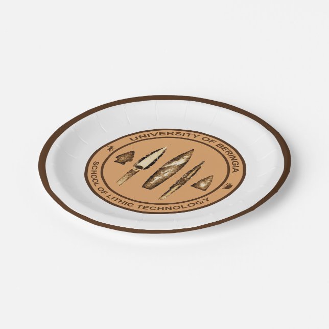 Beringia School of Lithic Technology Paper Plate (Angled)