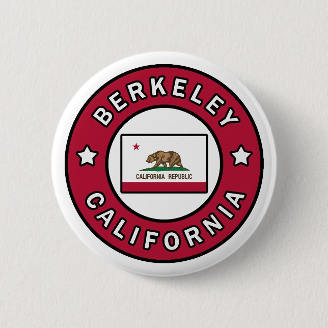 Berkeley California 6 Cm Round Badge (Front)