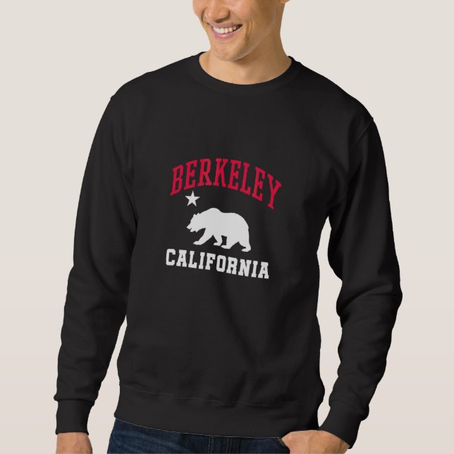 Berkeley California Bear Star Ca State Flag Sweatshirt (Front)