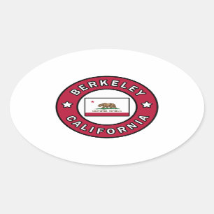 Berkeley California Oval Sticker