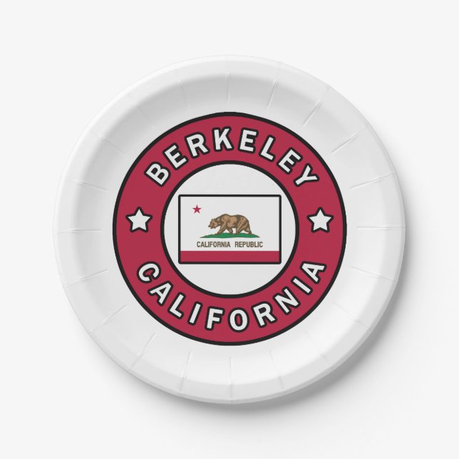 Berkeley California Paper Plate (Front)