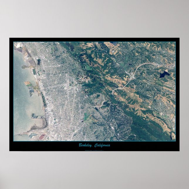 Berkeley, California satellite poster (Front)