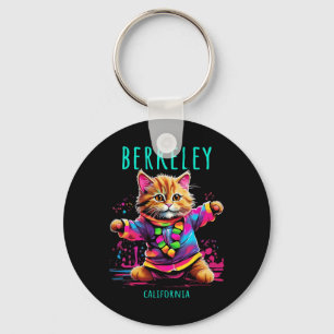 Berkeley California Usa Fun Cute Colourful Dancing Key Ring