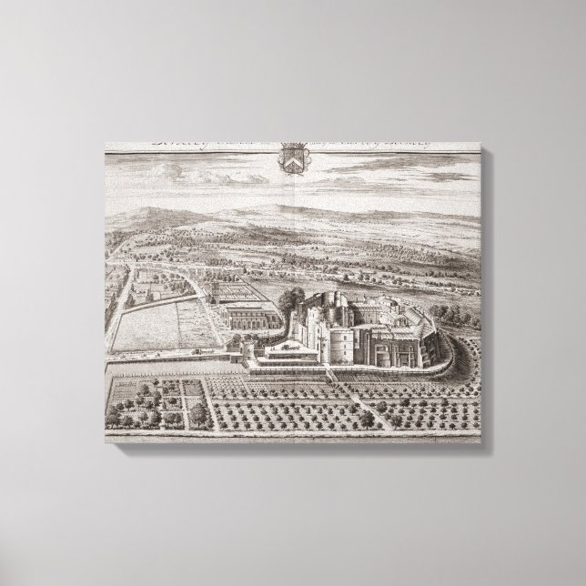 Berkeley Castle, Seat of the Earl of Berkeley (eng Canvas Print (Front)