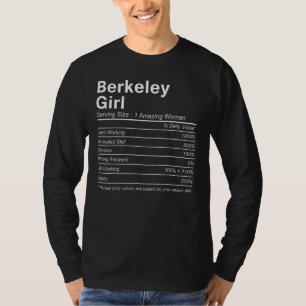 BERKELEY GIRL CA CALIFORNIA Nutrition Facts  City  T-Shirt