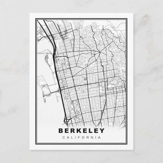 Berkeley Map Postcard (Front)